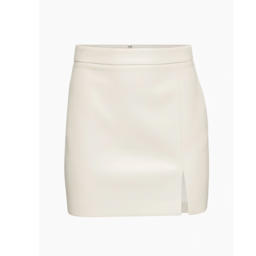 Wilfred patio slit mini skirt matte pearl 4